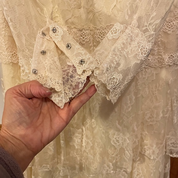 1930’s  Lace Wedding-dress, Downton Abby Style - Picture 10 of 16